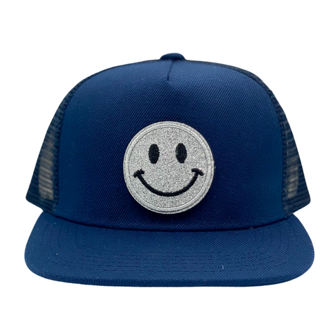 "Deep Blue" Velcro Trucker Hat - Junior Sized