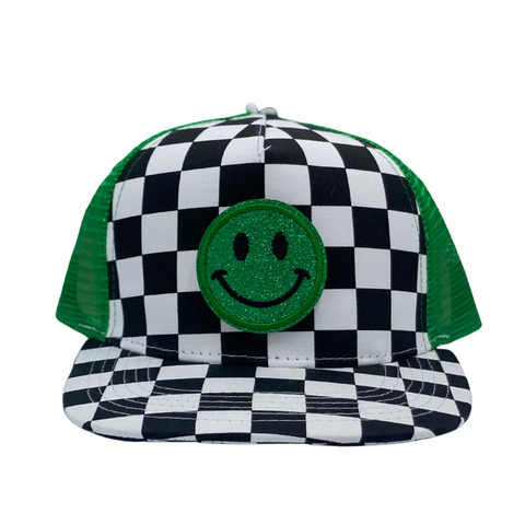 "Lucky Charm Checkmate" Velcro Trucker Hat - Junior Sized