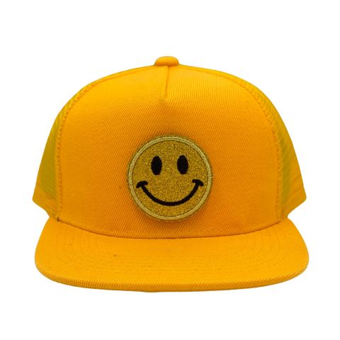 "Smiley" Velcro Trucker Hat - Junior Sized