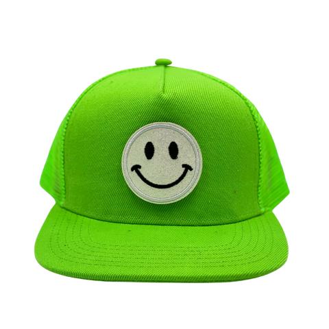 "Lime" Velcro Trucker Hat - Junior Sized
