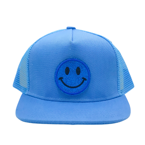 "Baby Blue" Velcro Trucker Hat - Junior Sized