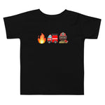 "Firefighter" Toddler T-Shirt - Boy, Dark Skin Tone