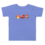 "Firefighter" Toddler T-Shirt - Girl, Fair Skin Tone