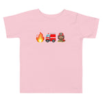 "Firefighter" Toddler T-Shirt - Girl, Medium Skin Tone