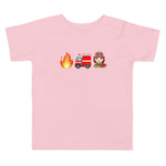 "Firefighter" Toddler T-Shirt - Girl, Fair Skin Tone