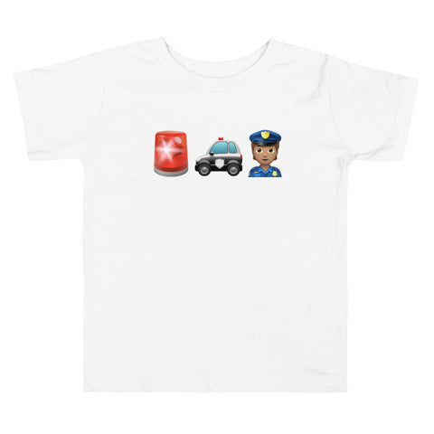 "Police Officer" Toddler T-Shirt - Boy, Medium Skin Tone