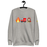 "Firefighter" Adult Sweatshirt - Female, Fair Skin Tone