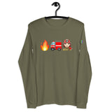 "Firefighter" Adult Long Sleeve T-Shirt - Male, Fair Skin Tone
