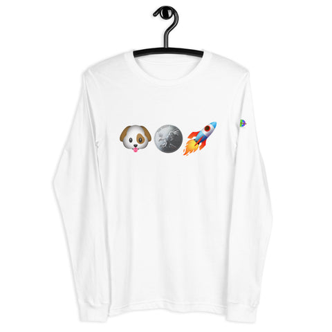 "Doge To The Moon" Adult Long Sleeve T-Shirt