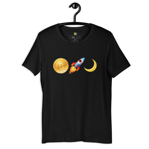 "Bitcoin To The Moon" Adult T-Shirt