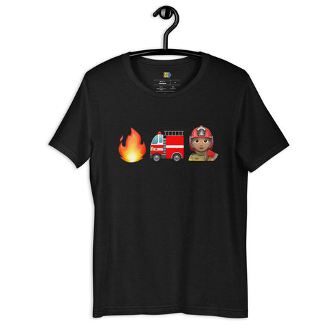"Firefighter" Adult T-Shirt - Male, Medium Skin Tone