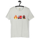 "Firefighter" Adult T-Shirt - Female, Dark Skin Tone