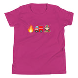 "Firefighter" Junior T-Shirt - Girl, Fair Skin Tone