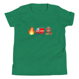 "Firefighter" Junior T-Shirt - Girl, Medium Skin Tone