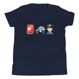 "Police Officer" Junior T-Shirt - Girl, Fair Skin Tone