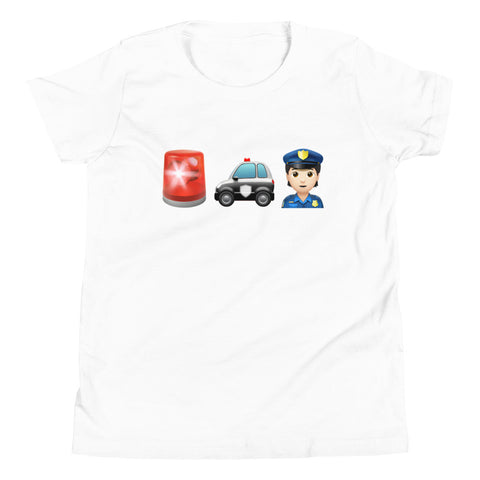 "Police Officer" Junior T-Shirt - Girl, Fair Skin Tone