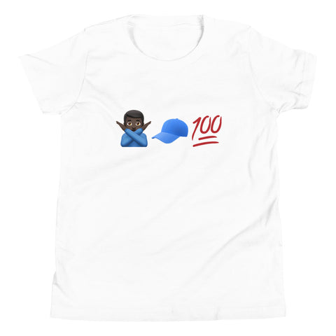 "No Cap" Junior T-Shirt - Boy, Dark Skin Tone